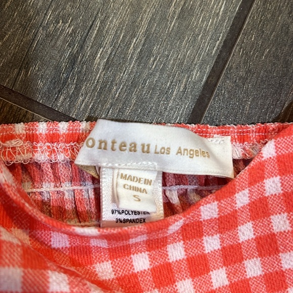 Red and white checkered tank top! New without tags, Only tried on once! - Picture 2 of 3
